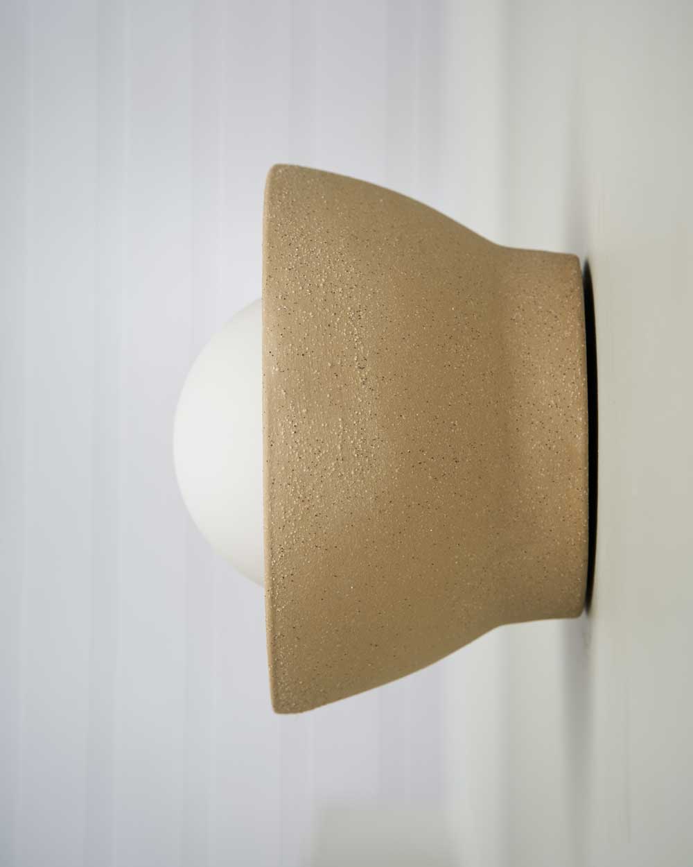 Ceramic Wall Bowl Sconce Light / Earth