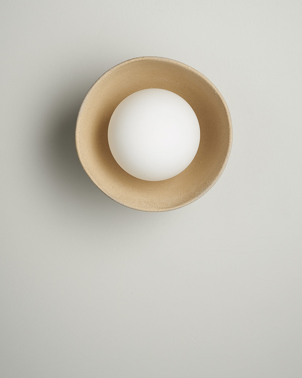 Ceramic Wall Bowl Sconce Light / Earth